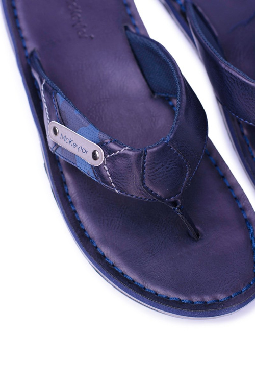 Granatowe Lekkie Klapki Japonki Ayumu