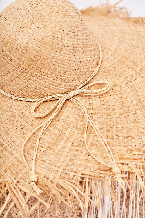 Damski Kapelusz Słomkowy Beżowy Majla