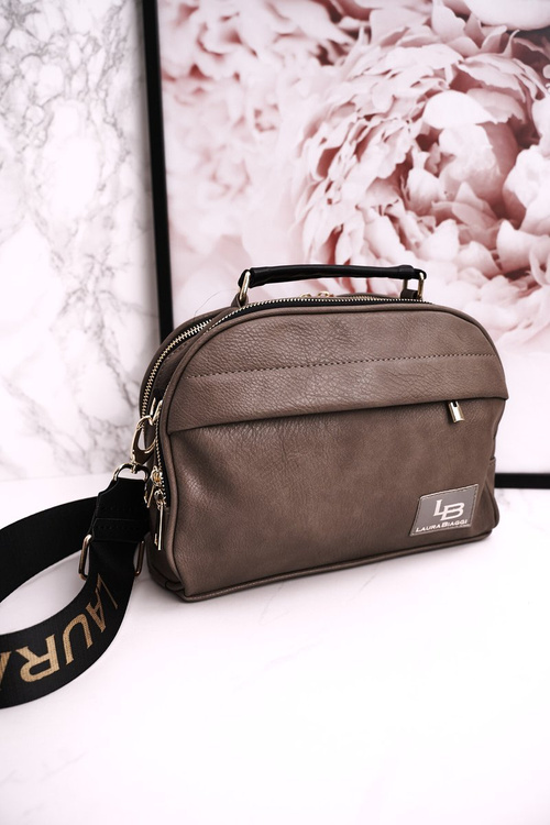 Torebka Listonoszka Kuferek LAURA BIAGGI Beżowa