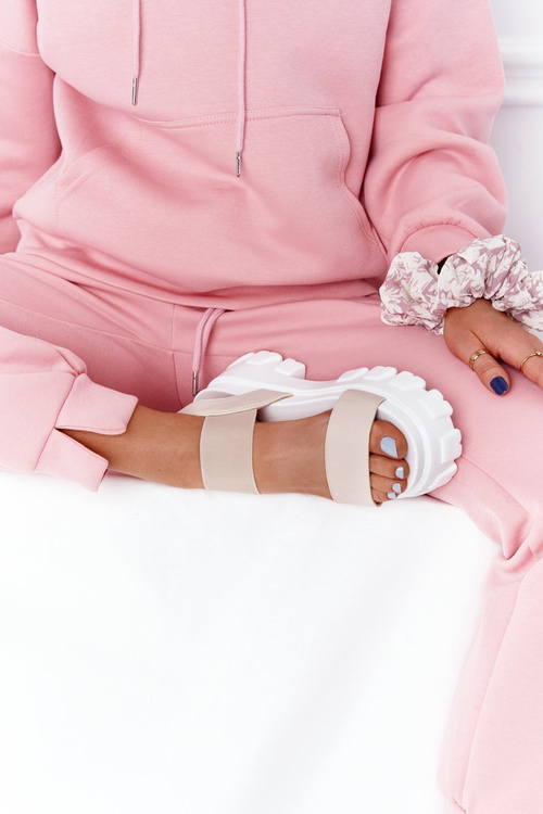 Sandały Na Platformie Beżowe Vagabond