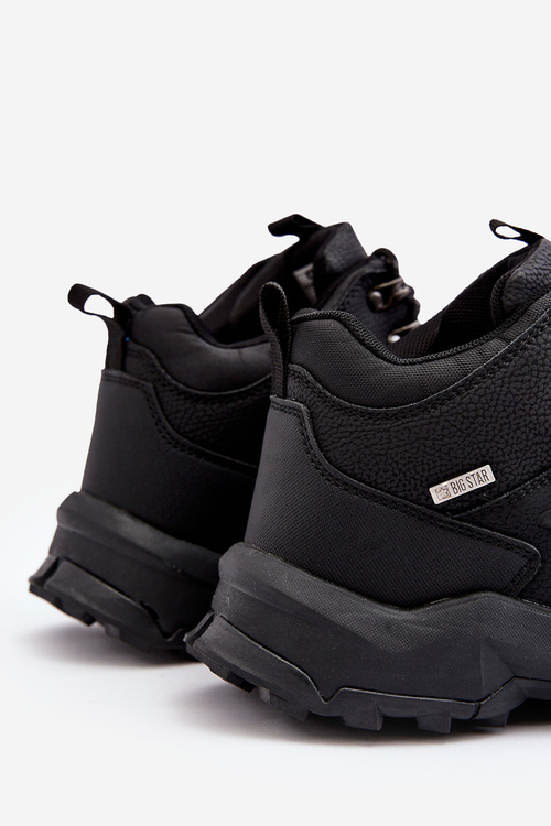 Ocieplane Sneakersy Męskie Czarne Big Star MM174156