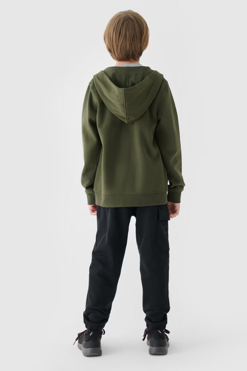 Spodnie Chłopięce Dresowe Joggery 4FJWAW24TTROM760-20S Czarne