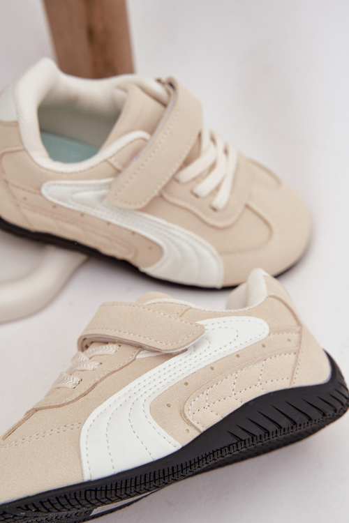 Buty Sportowe Dziecięce Z Rzepem Beżowe Perrin