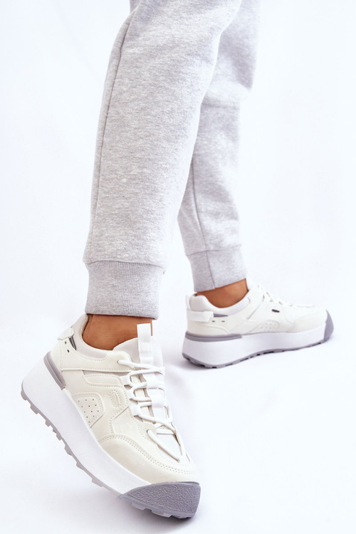 Damskie Buty Sportowe Na Platformie Białe Dakari