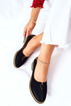 Skórzane Półbuty Maciejka Czarne 05035-07