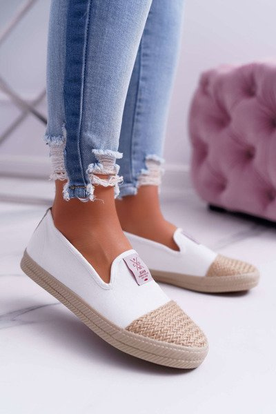 Espadryle Damskie Cross Jeans Białe DD2R4044