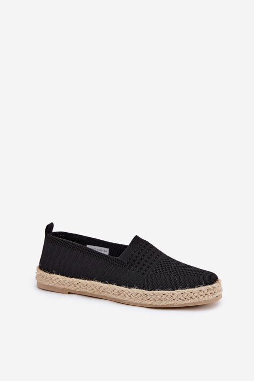 Damskie Espadryle Z Plecionką Vinceza 13624 Czarne