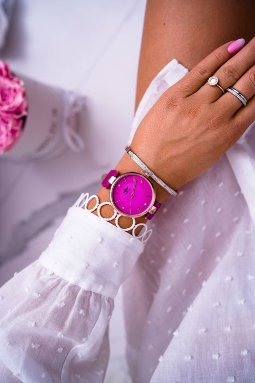 Damski Zegarek Michael John Fuksja Narsen