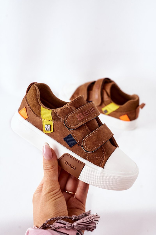 Dziecięce Trampki Na Rzepy Big Star II374017 Camel