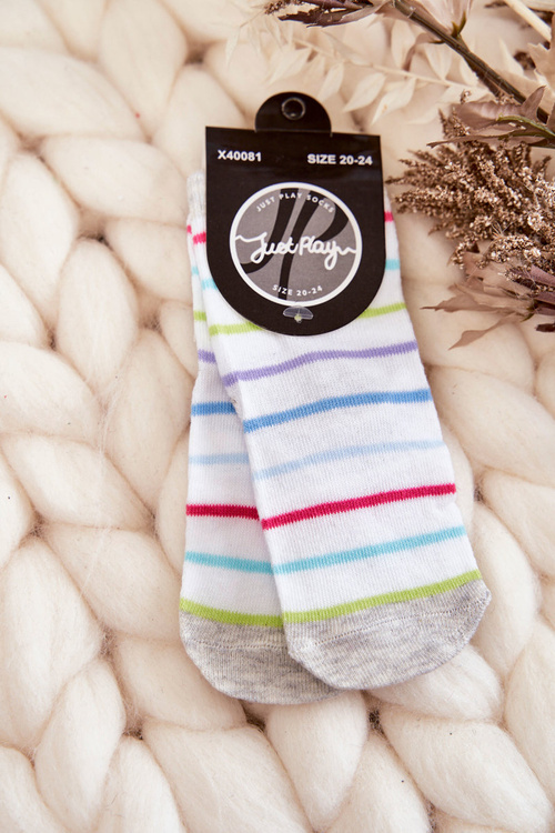 Dziecięce Klasyczne Skarpety Bawełniane Białe