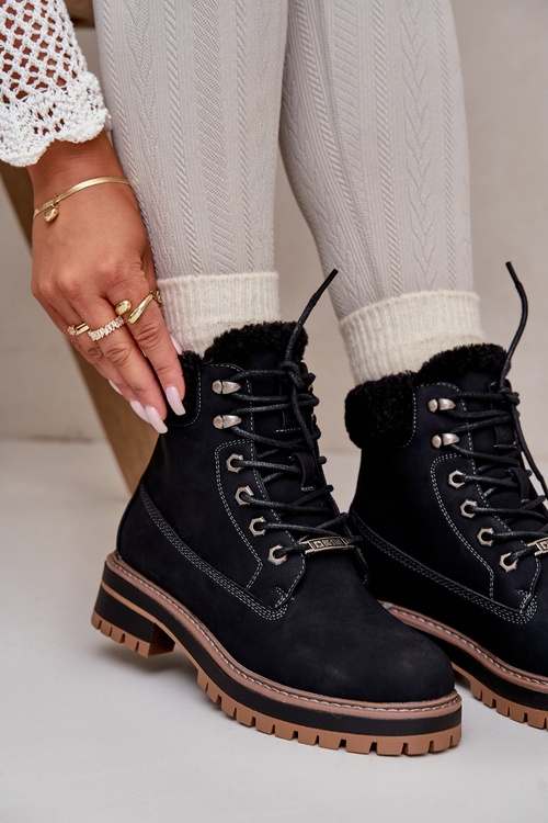 Ocieplane Trapery Damskie Big Star OO274A287 Czarne