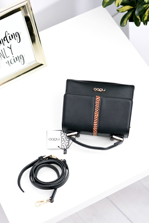 Nobo Czarna Mała Torebka Kuferek Do Ręki