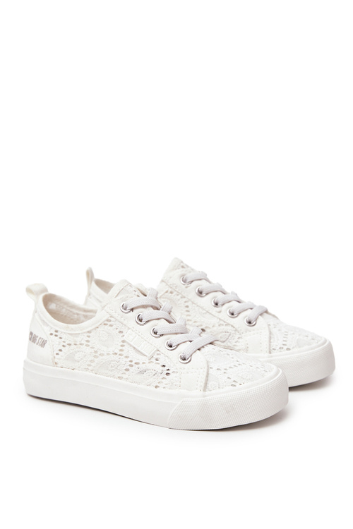 Trampki Ażurowe Big Star JJ374012 Białe