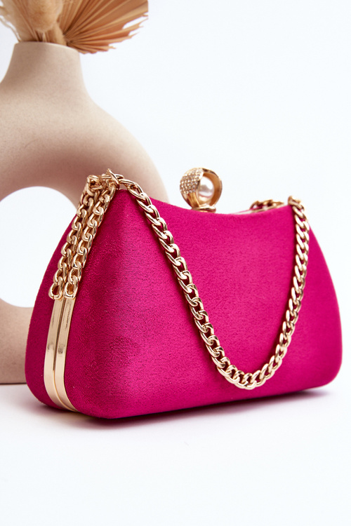 Torebka Wizytowa Kopertówka Nadrei Fuksja