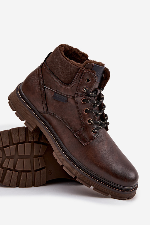 Trapery Męskie Ocieplane Wrangler 20253034.IKU Ciemnobrązowe