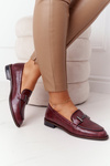 Damskie Mokasyny Sergio Leone PB253 Bordowe