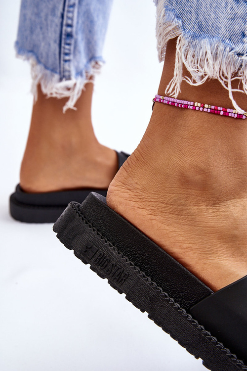 Damskie Klapki Big Star LL274429 Czarne