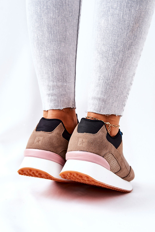 Buty Sportowe Memory Foam Big Star II274407 Brązowo-Czarne