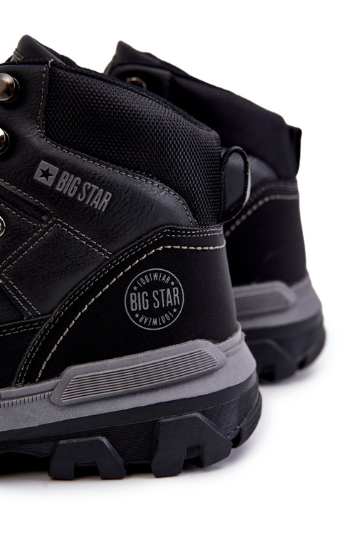 Męskie Botki Trapery Memory Foam Big Star KK174120 Czarne