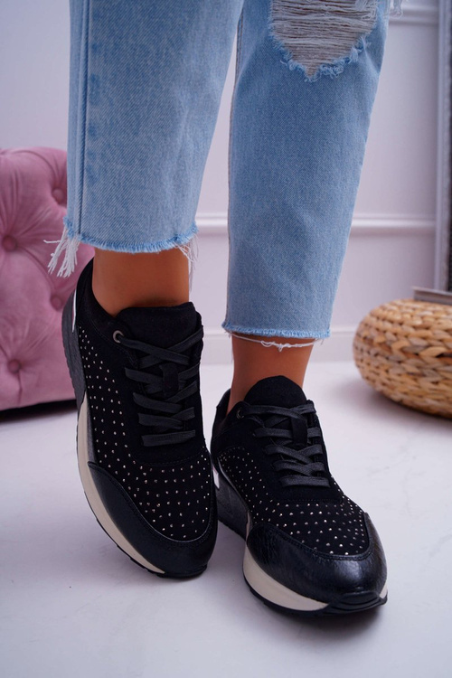 Damskie Sportowe Buty Czarne Sergio Leone Ondar