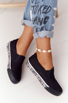 Damskie Tenisówki Slip-on Big Star HH274012 Czarne