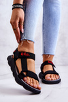 Damskie Sportowe Sandały Lee Cooper LCW-22-34-0955L Czarne
