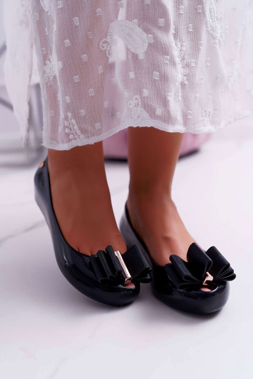 Czarne Damskie Balerinki Meliski Kasha