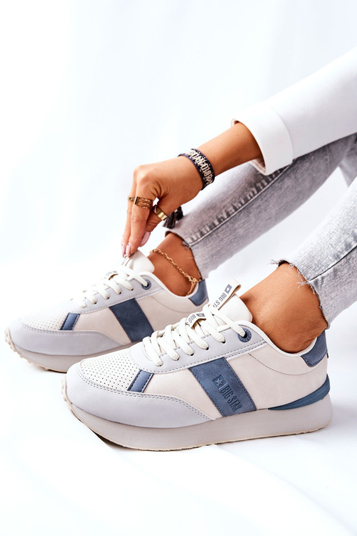 Sportowe Buty Memory Foam Big Star II274397 Szaro-Niebieskie