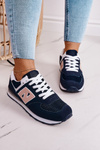 Damskie Sportowe Buty Sneakersy Niebiesko-Różowe Last Minute