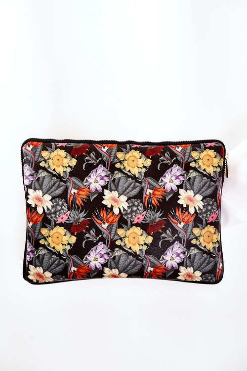 Duża Torebka NOBO M2010-CM20 Kwiaty Czarna