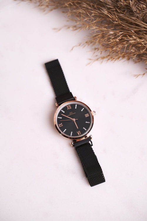 Klasyczny Damski Zegarek Giorgio&Dario Czarno Złoty Daniela