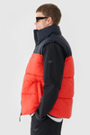 Puchowy Bezrękawnik Męski 4F 4FWAW24TVJAM147-62S Czerwona
