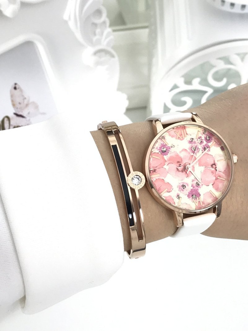 Damski Zegarek Ernest Puppis Biały 38mm