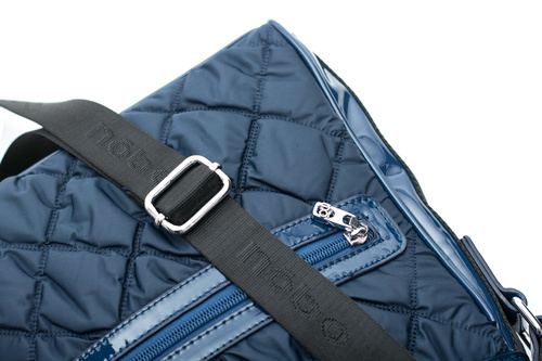 Pikowana Granatowa Torebka Listonoszka Nobo