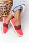 Espadryle Na Plecionej Podeszwie Big Star HH274478 Czerwone