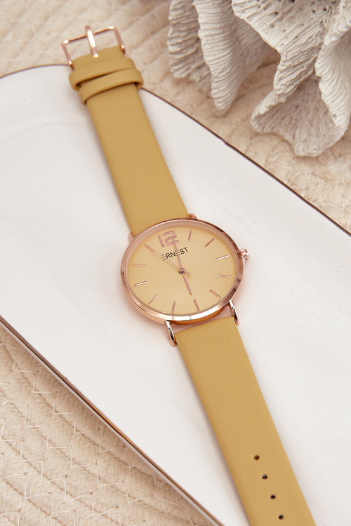 Damski Zegarek Ernest Żółty Sandmill