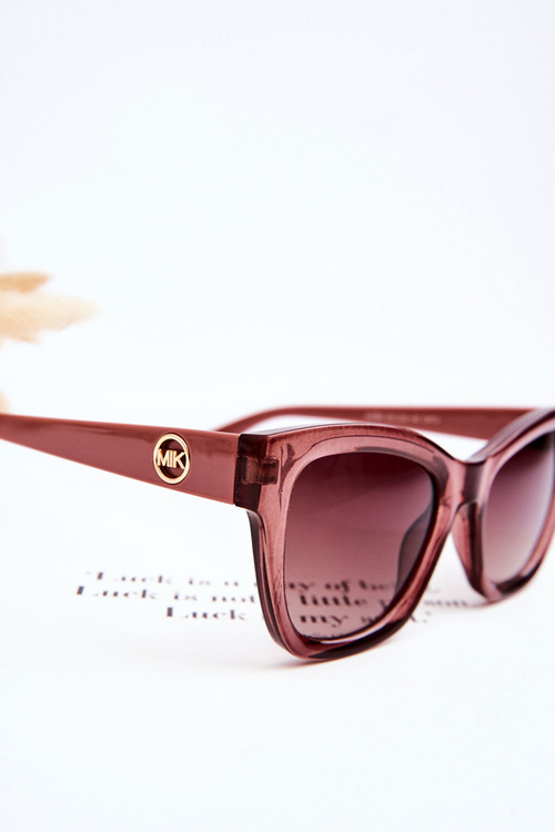 Damskie Klasyczne Okulary Przeciwsłoneczne M2390 Ciemnoróżowe