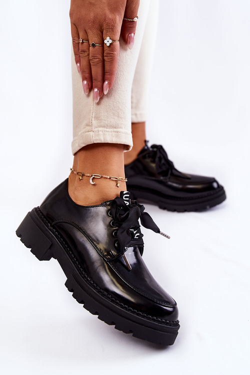 Damskie Lakierowane Półbuty La.Fi 210004B-NL Czarne