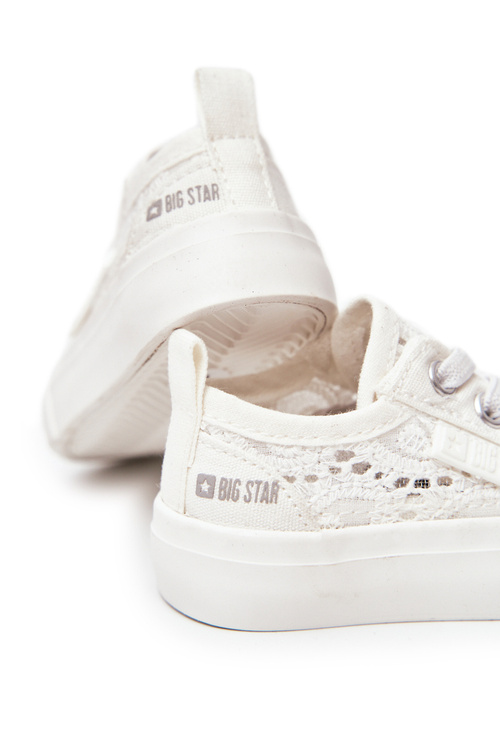 Trampki Ażurowe Big Star JJ374020 Białe
