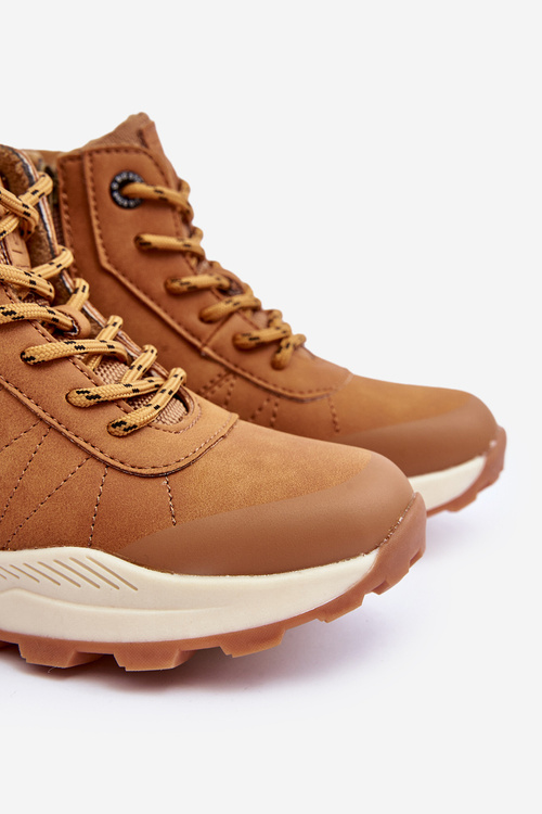 Buty Trekkingowe Trapery Ocieplane Dziecięce Camel Big Star MM374202