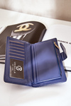 Portfel Damski Z Eko Skóry Granatowy Kalinessa