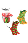 Skarpetki Rainbow Socks Warzywa W Słoiku Papryczki Chili Groszek Z Marchewką 2 Pary
