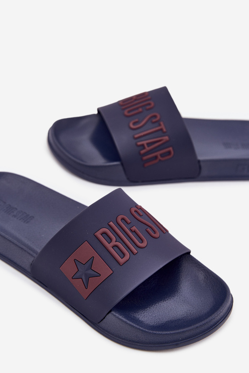 Klapki Męskie Big Star SS174361 Granatowe