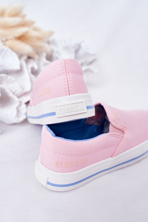Dziecięce Wsuwane Tenisówki Slip-On Big Star HH374009 Różowe