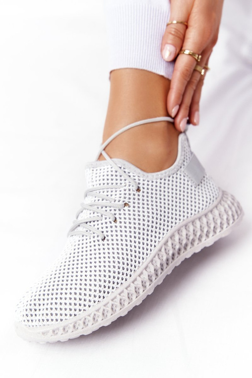 Damskie Sportowe Buty Slip-on Szare Run Away