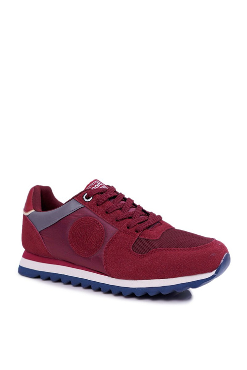 Sportowe Męskie Buty Big Star Bordowe DD174349
