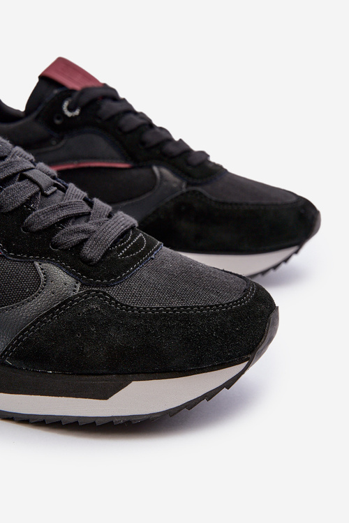 Sneakersy Męskie Memory Foam System Big Star NN174350 Czarne