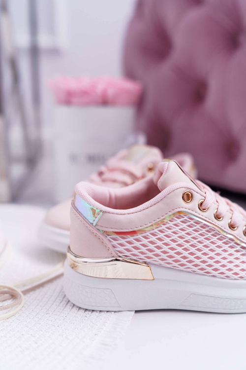 Obuwie Sportowe Dziecięce Młodzieżowe Różowe Maxel