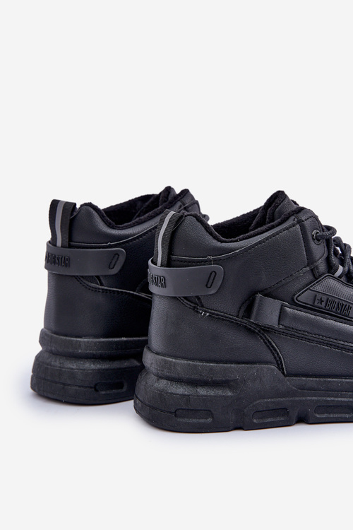 Sneakersy Męskie Ocieplane Big Star OO174587 HI-POLLY SYSTEM Czarne