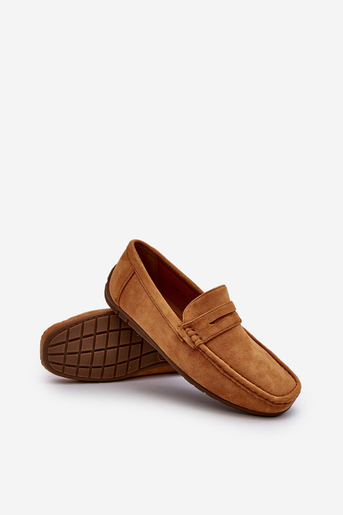 Męskie Zamszowe Mokasyny Camel Wesley